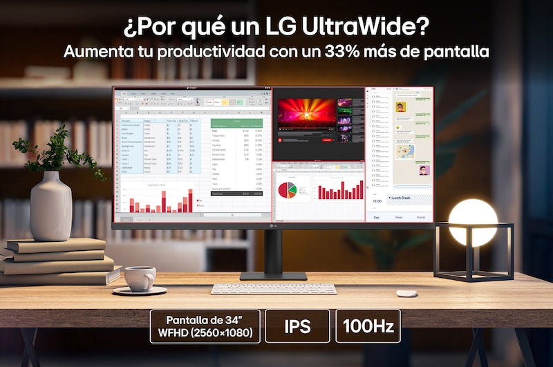 Monitor LG UltraWide 34" WFHD 100Hz